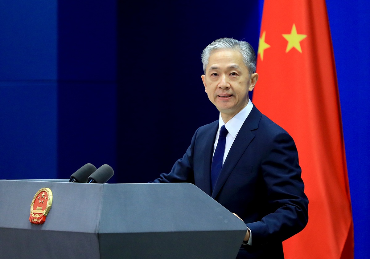 MFA_China's tweet photo. China urges the Japanese side to earnestly reflect on its history of aggression and stop hyping up so-called security threats in its neighboring area to justify its military build-up. https://t.co/8GbUrZrYlu