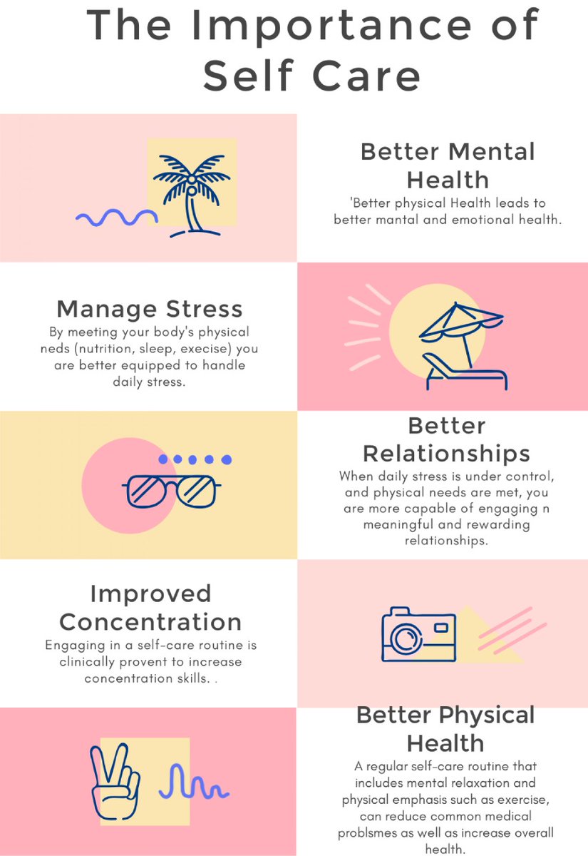 MeTAKenya2018's tweet photo. Having an effective self-care routine has a number of important health benefits including reducing stress, improving resilience and happiness, reducing burnout and enhancing stronger interpersonal relationships.
#selfcare #MentalHealthMatters #Health https://t.co/uY2dwLsJYD