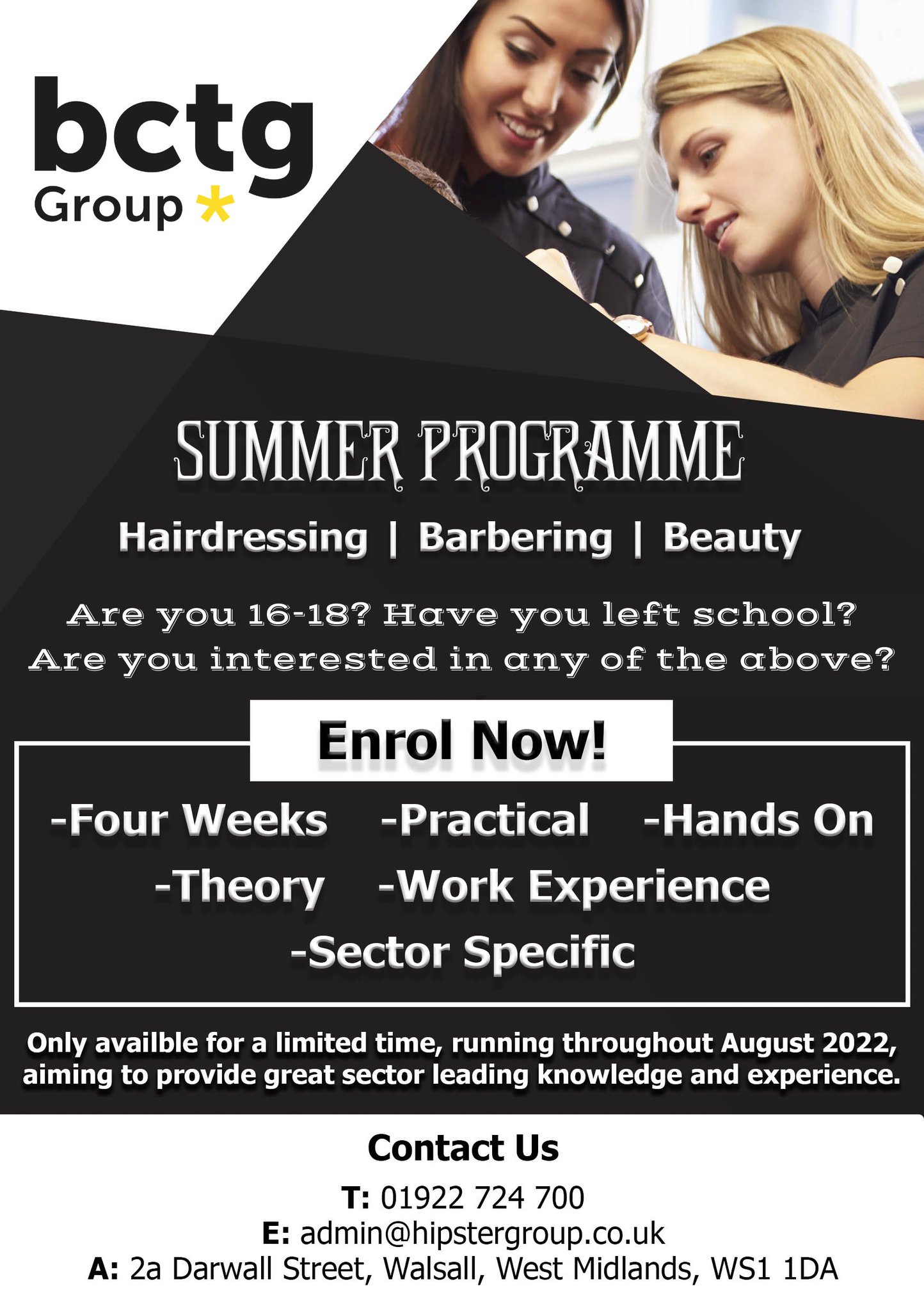 BCTG Group on Twitter "Interested in a career in Hairdressing, 