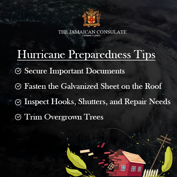 Jamaicaconsular's tweet photo. Being equipped for a hurricane season can help your family and business minimize the storm’s impact. The best time to start taking precautions is today!

#hurricaneawareness #hurricanejamaica #jamaica #wejaminate #thejamaicanconsulate https://t.co/vWSk0Qg0xj