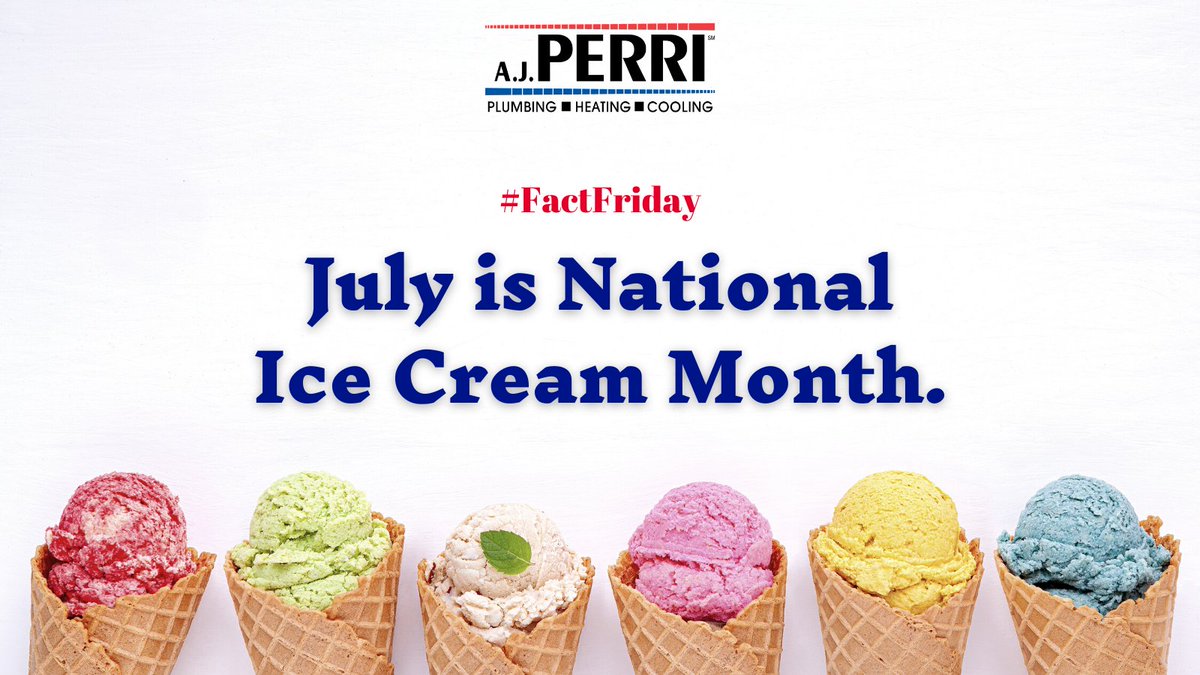 #FactFriday Don't let the summer heat melt your ice cream! A.J. Perri will keep your home (and your ice cream) cool! bit.ly/39za3tD