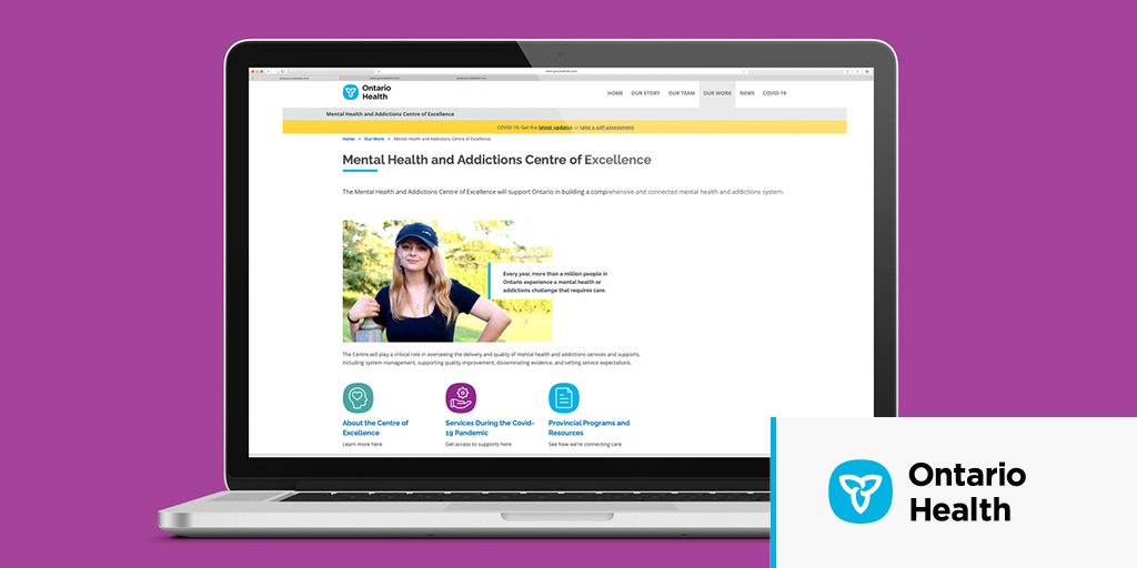 Our Mental Health and Addictions Centre of Excellence works with partners to develop programs and resources to support people who need care and their families. Learn more: ow.ly/eKkG50JUZRl