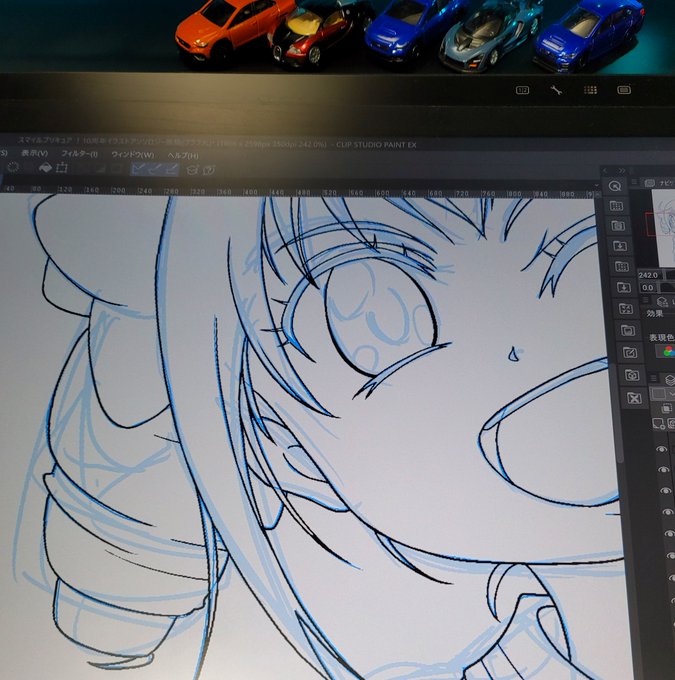 星空みゆきちゃん髪描くのむずぅい🫠 