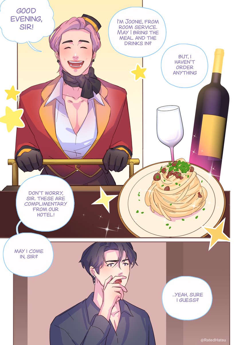 RatedHatsu's tweet photo. Hello!! This is my comic for the Bottom Joon Fest prompt 1!! Enjoy 🥺❤️🐥🐨 @bottomjoonfest https://t.co/MXXk7zldzs