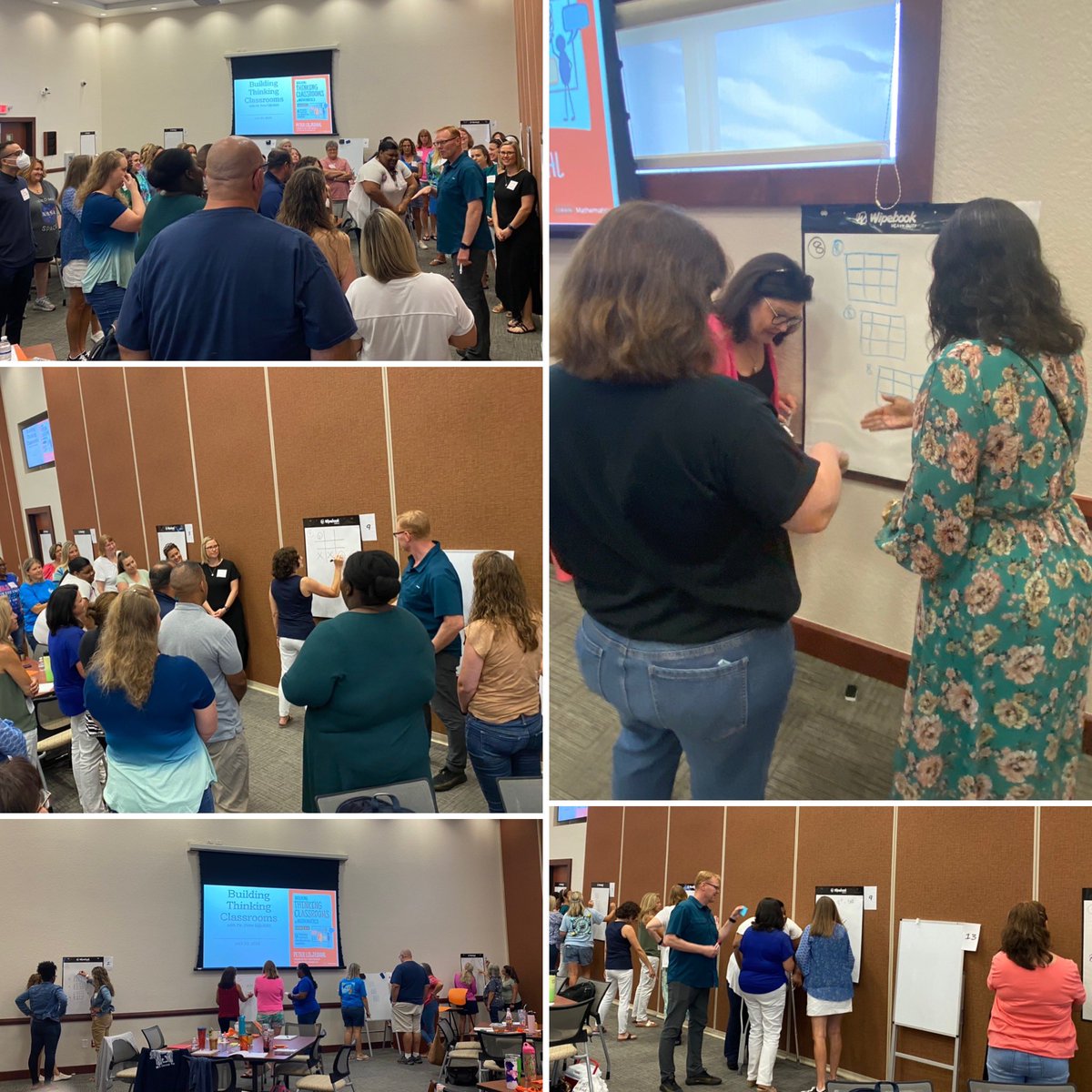 60 of our awesome math learners @IRCSchools engaging in training w/ @PeterLiljedahl , embracing his instructional strategy #BuildingThinkingClassrooms! Thank you @Wipebook for the perfect tool to support this learning! @sdircci @megbrescia22 @SDIRC_SUP @KBaysura @KGarciabuzz