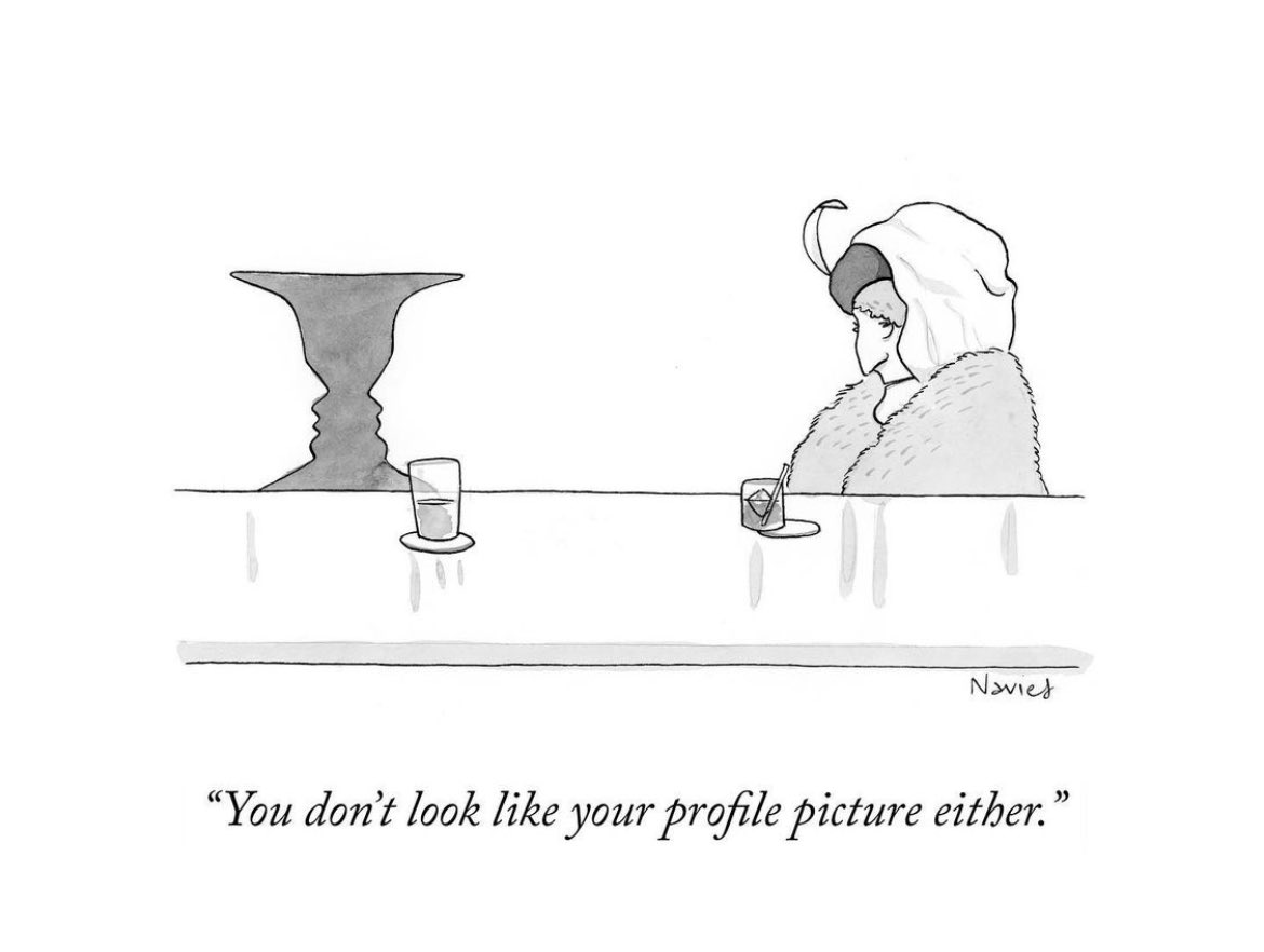 EliJFinkel's tweet photo. “You don’t look like your profile picture either.” https://t.co/6Zy3NbHkbw