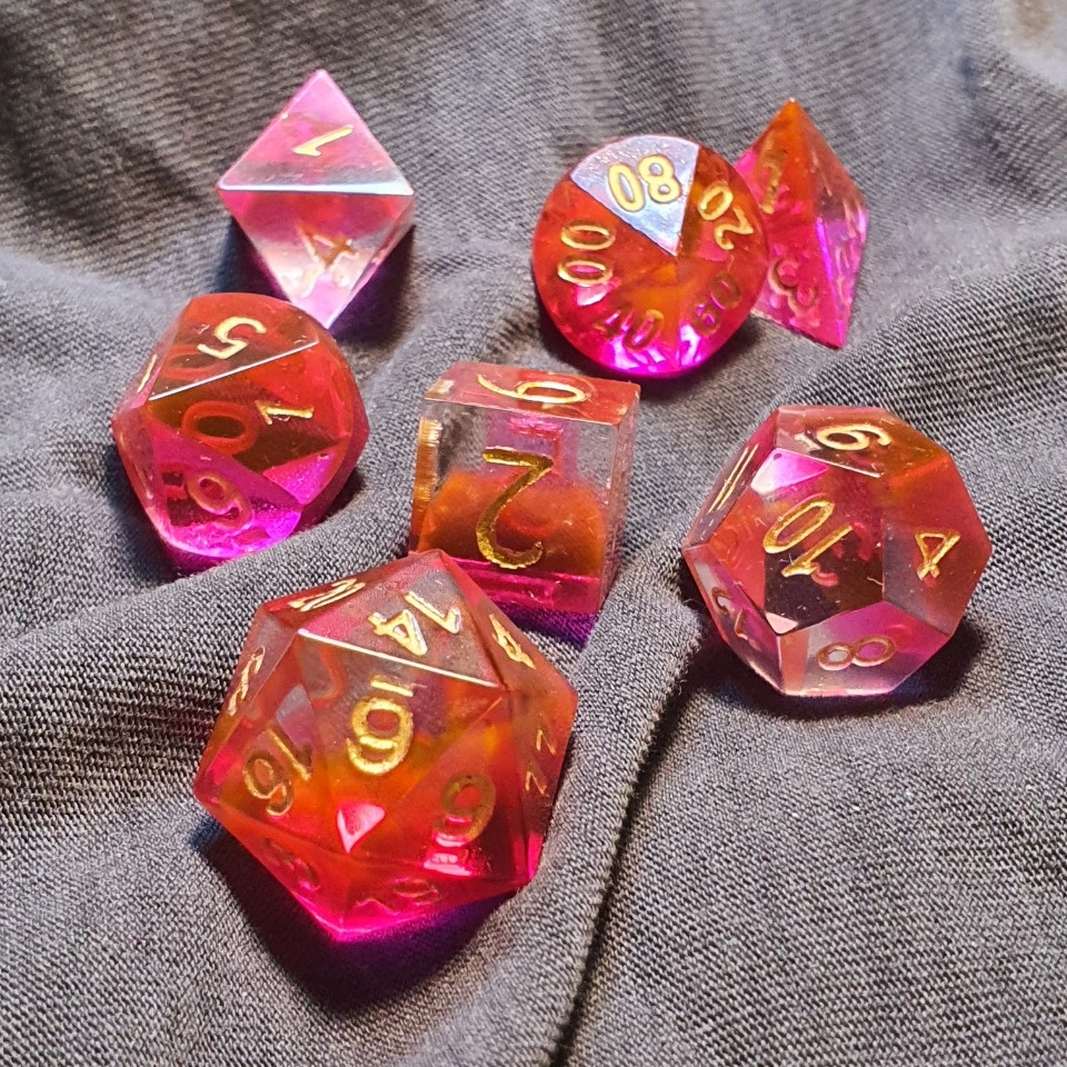 Handmade dice.

#dice #handmade #resin #epoxy  #nofilter #ttrpg #ttrpgdice #handmadedice