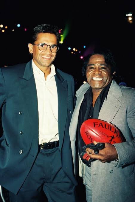 #armchairexperts God Father of Soul, James Brown (And Nicky) with footy (Faulkner sorry not Sherrin)