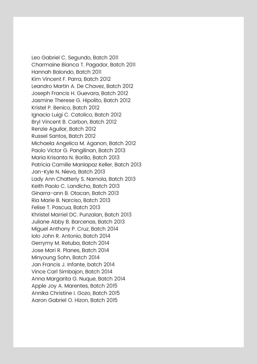 Update: 20 more UP Pep Squad former members have joined the statement. This brings the number of signatories to 81.