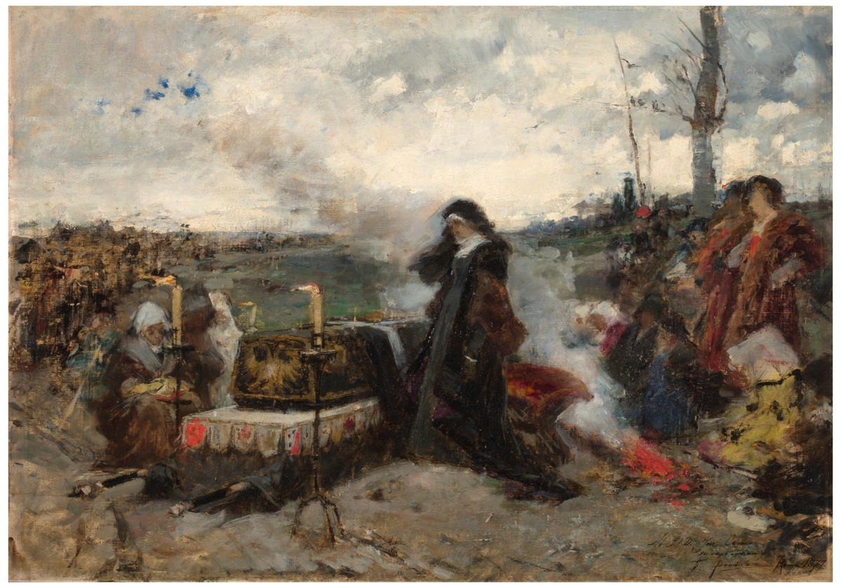 #TalDíaComoHoy, de 1848, nace el pintor Francisco Pradilla. Este es el #boceto preparatorio para la que es considerada su obra maestra, ‘Doña Juana la Loca’, que le valió la Medalla de Honor en la Exposición Nacional de Bellas Artes de 1878 <a href="/museodelprado/">Museo del Prado</a>

museodelprado.es/coleccion/obra…