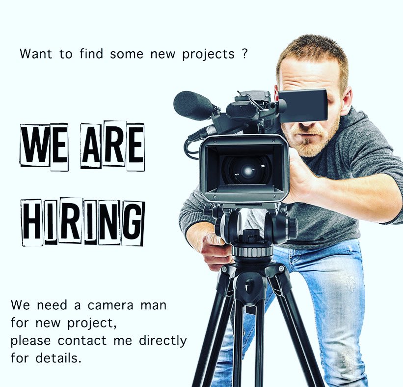 blueborndesign's tweet photo. Join us for fun project! 
#cameraman #Freelancers #hongkong #commercial https://t.co/EMiBaBkP40