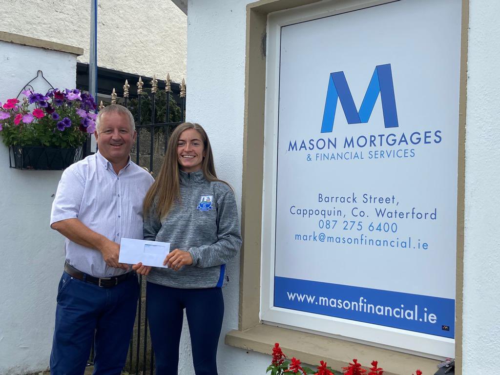 Cappoquin Camogie (@cappoquincc) on Twitter photo Mark Mason on behalf of Mason Mortgages presenting Waterford camogie captain Lorraine Bray with some sponsorship for their training fund 🔵⚪️ <a href="/deisecamogie/">Waterford Camogie</a> Mark Mason on behalf of Mason Mortgages presenting Waterford camogie captain Lorraine Bray with some sponsorship for their training fund 🔵⚪️ <a href="/deisecamogie/">Waterford Camogie</a>