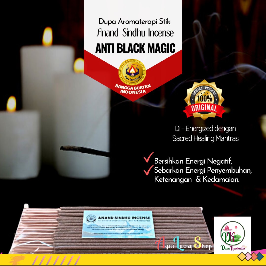 agniluckyshop's tweet photo. Dupa Aromaterapi Stik - Anand Sindhu Incense Anti Black Magic. Dupa bagus utk membersihkan energi negatif di rumah. Membuat rumah terasa nyaman secara energi. #antiblackmagic #dupaantiblackmagic #bersihkanenerginegatif #antisantet #blackmagic
https://t.co/oIM4U6j0EQ https://t.co/fx8g0LPj2H