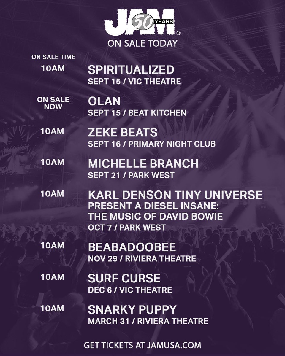 JamUSA's tweet photo. Set your alarms! 7 new shows go on sale today at 10AM plus one that on sale now! 
🎟️ Get tickets at https://t.co/5tABhrs308 https://t.co/tXxil30E0h