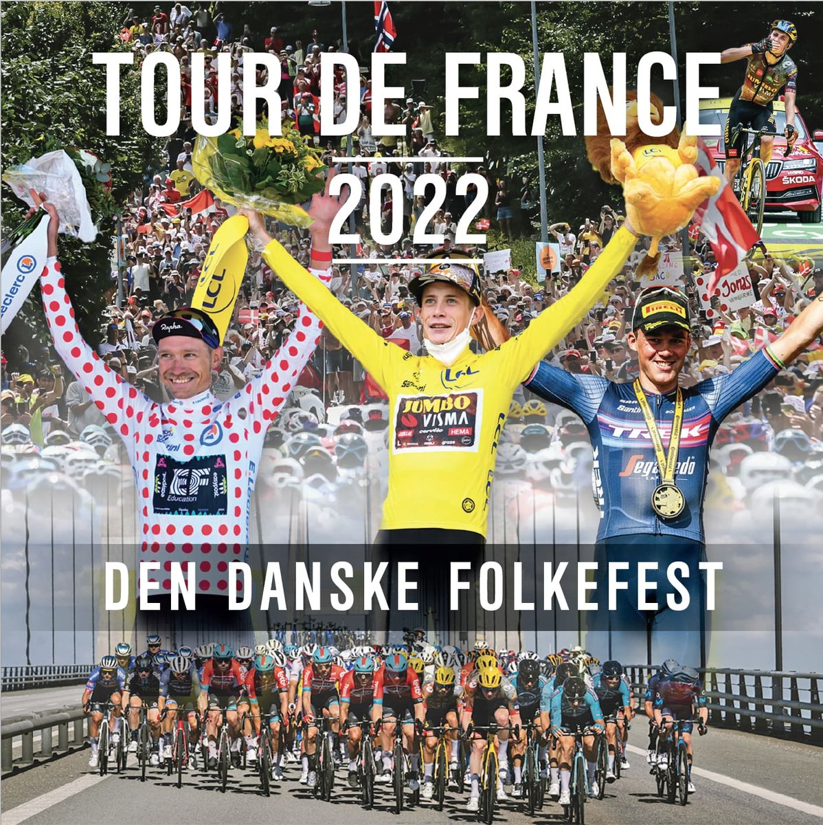 Vi kan ikke få nok af #TDF2022. Så vi udgiver i efteråret en form for årbog, som kigger tilbage på folkefesten i Danmark - og ikke mindst den videre færd med Jonas Vingegaard i spidsen i Frankrig! Alt fra etaperne, analyser, smukke billeder og meget mere.