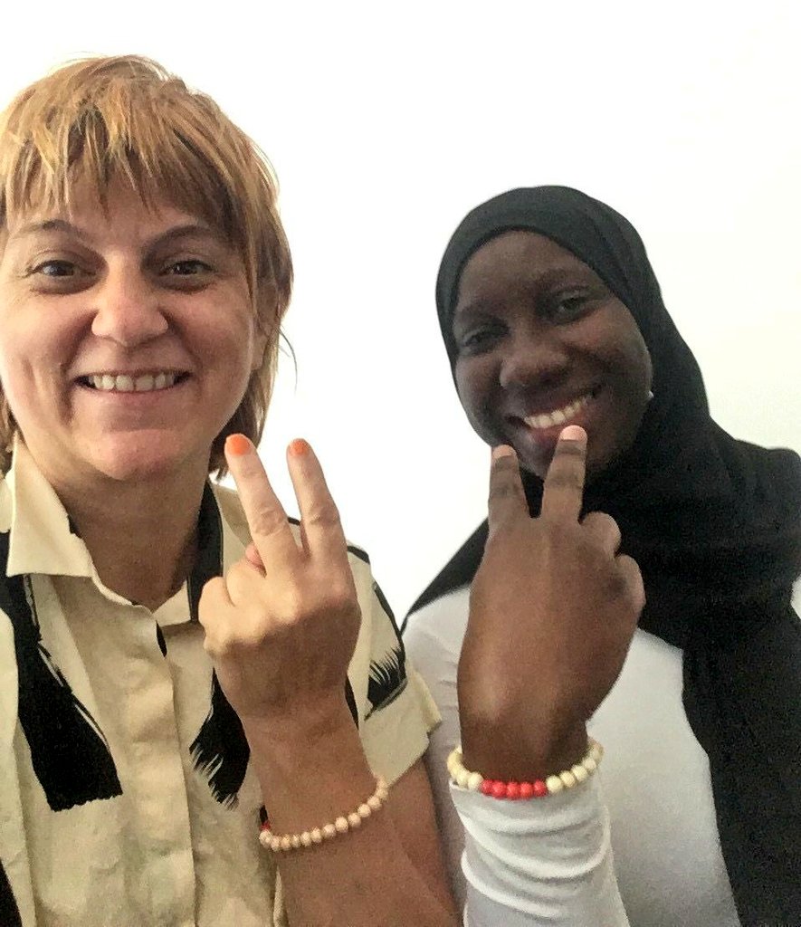 GirlsPrideGam's tweet photo. We continue building strong partnerships with local CBOs and international NGOs to address period poverty in Gambia.
Our founder had the opportunity to do an internship with @WASHUnited @MHDay28May in Berlin through the support of the International Sustainability Academy. #SDG17 https://t.co/HhtbtBQRRg