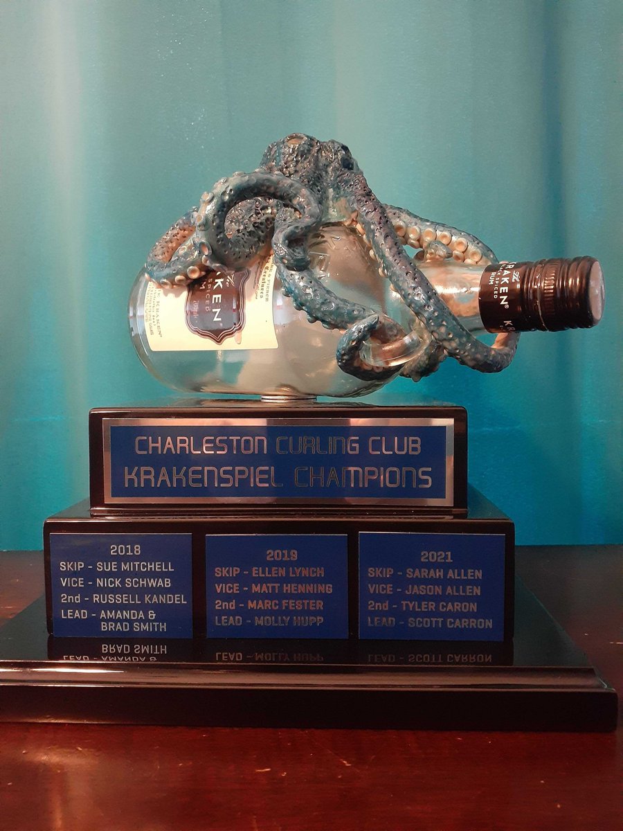 CharlestonCurls's tweet photo. Yesterday we unveiled our candidate for "best curling pin of the year."
Now, for your consideration, check out "the best one-day fun-spiel curling trophy handed out in South Carolina this year". https://t.co/en9WsIqsDk