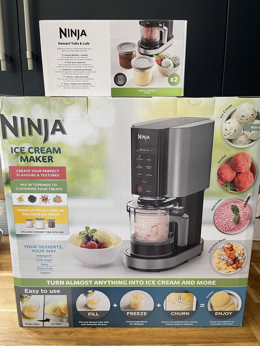 Lngway2neverlnd's tweet photo. Holy shit, I really shouldn’t buy stuff in the middle of the night … 

#ninja #icecream #implusebuy #unsupervised https://t.co/EKGNhfyF85