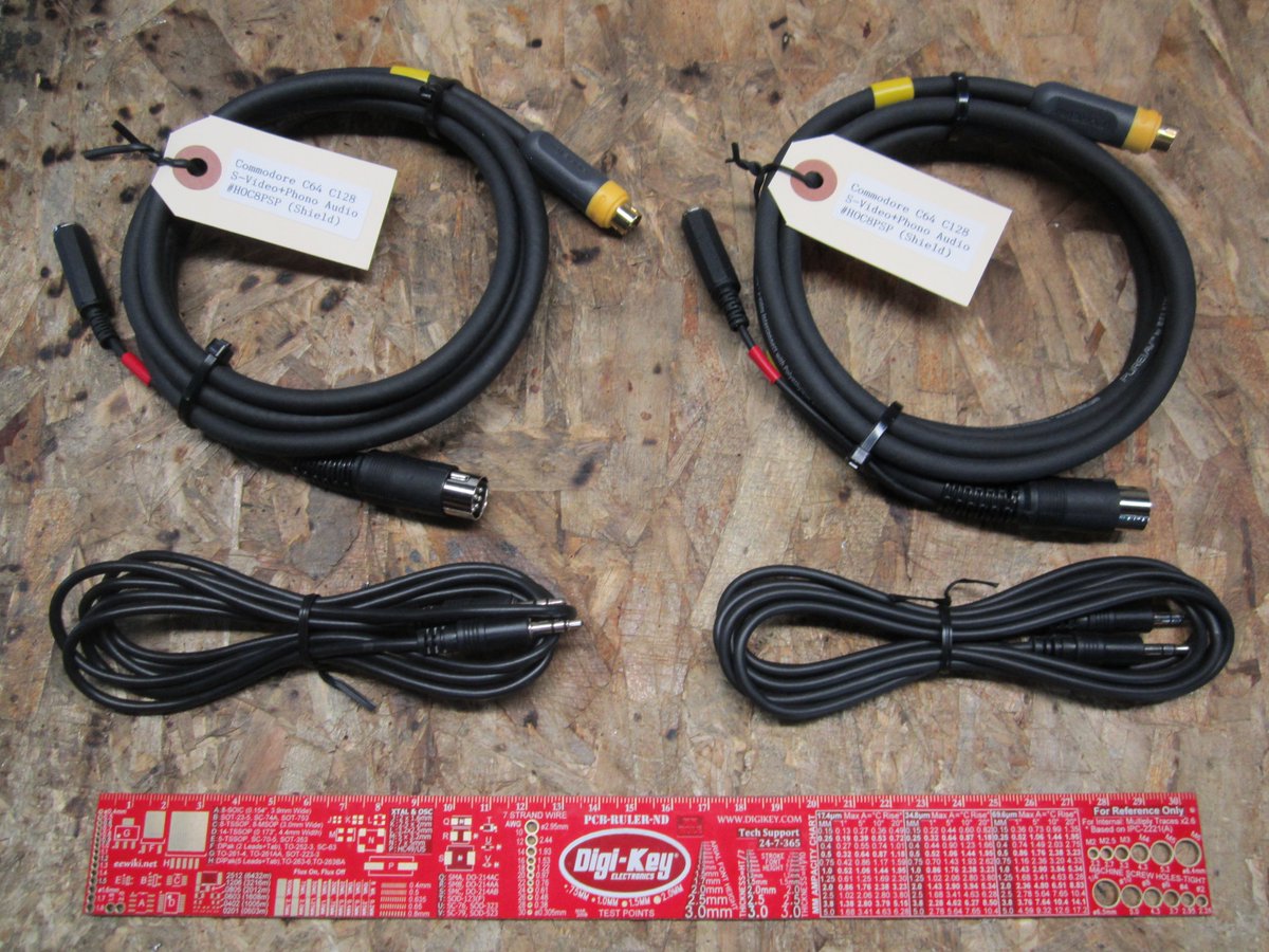 The Commodore version of our popular Atari S-Video cable, Double shielded with 3.5mm phono audio jack, comes with free 3.5mm audio patch cable. For C64 and C128 computers. herculesworkshop.net/H0C5PSP.html