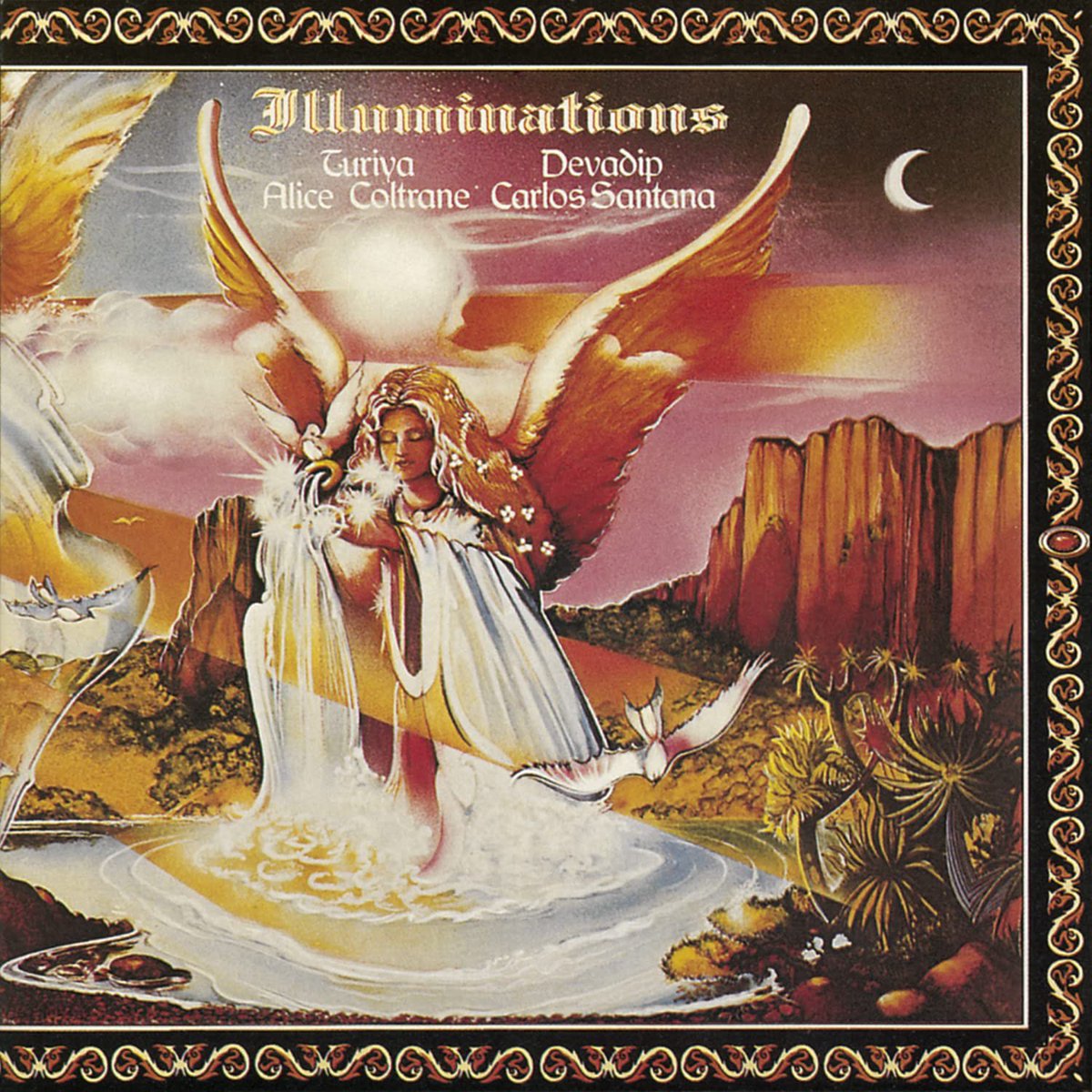 So way back in 1974 Carlos Santana and Alice Coltrane created an album of sound meditations together called ILLUMINATIONS. It is beautiful, spiritually-enriching, ancestrally-rooted. I listen to it often, when I need to re-center my soul, my mind. It is healing art.