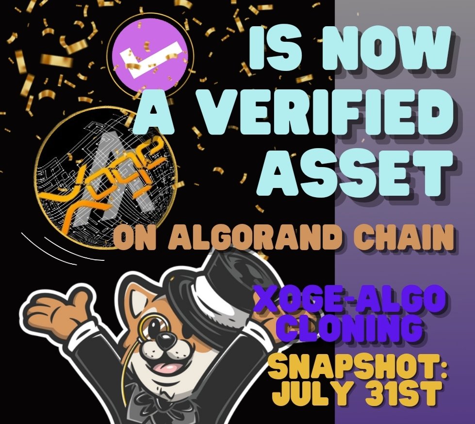 WanderJobe's tweet image. 🎉 #ALGORAND #GIVEAWAY 🎉

💰 50 $ALGO

1️⃣ Follow @XRPhoeniXoge &amp;amp; @ClassyXoge
2️⃣ Retweet &amp;amp; like
3️⃣ Tag 3 friends

Ends in 72 hours
#Xoge #Algo #cryptocurrency