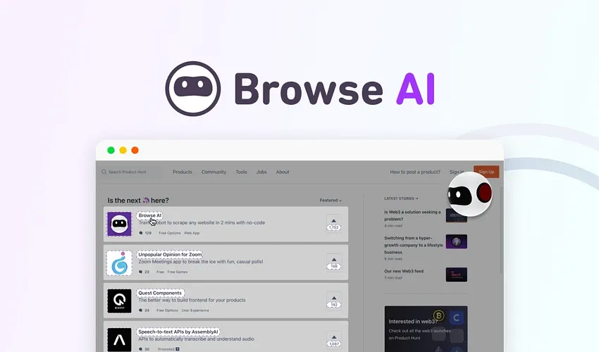 PANIhq's tweet image. 𝗕𝗿𝗼𝘄𝘀𝗲 𝗔𝗜 – Train a robot to scrape websites in two minutes, without any coding.
Buy know👇 
groww.one/deal/browse-ai/
#BrowseAI  #Importio #Zyte #Apify #Cognism #Mozenda #AltairMonarch #Docparser 
#teams #teamsaccess #Itd #saasItd #Buniesssoftware #softwaredeals #panideals