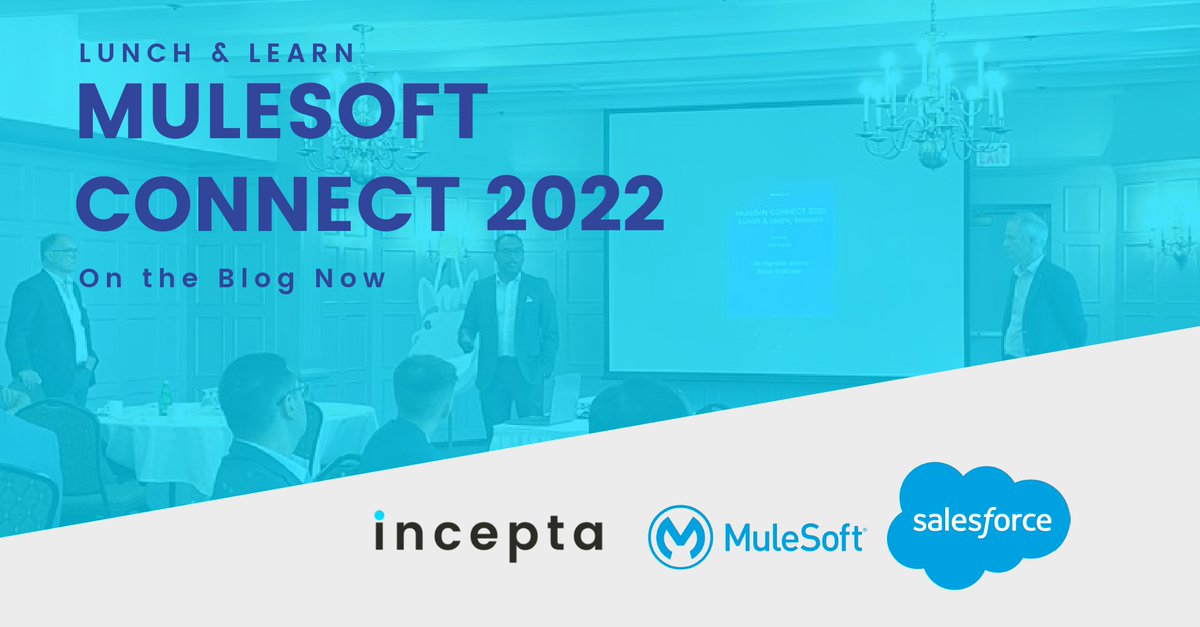 InceptaS's tweet photo. MuleSoft CONNECT 2022 was a great success thanks to all the technology leaders in the GTA who attended.

Check out highlights from MuleSoft CONNECT 2022
https://t.co/hmAtZWzKeE

#technology #GTA #itservices #techconsulting #mulesoftconnect #mulesoftcommunity #CIO #cto  #tech https://t.co/dJCP1P4X5D