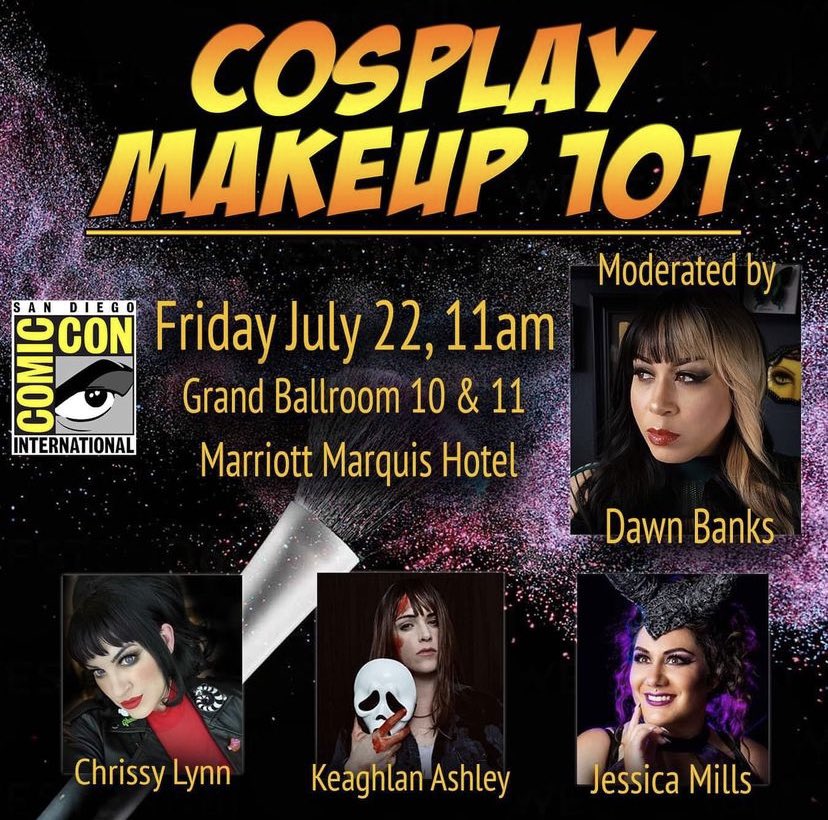 Come see us today at our panel!  #SDCC2022 #CosplayMakeup101