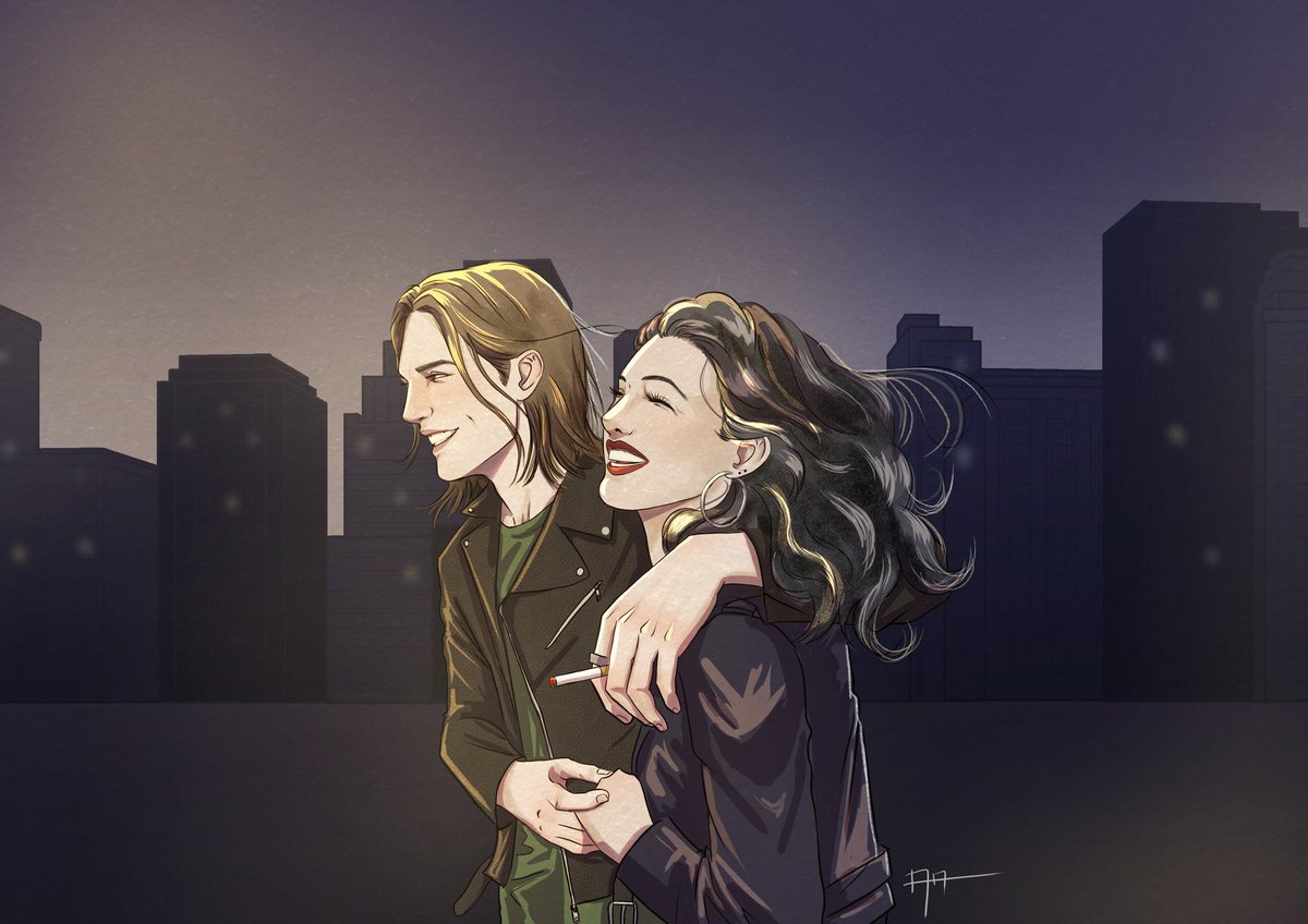 Hola!
Hoy traigo un fan art de "El final que nos merecemos" de <a href="/MarisaSeFra/">Marisa Sefra</a>  
Marc y Greta ❤️❤️❤️