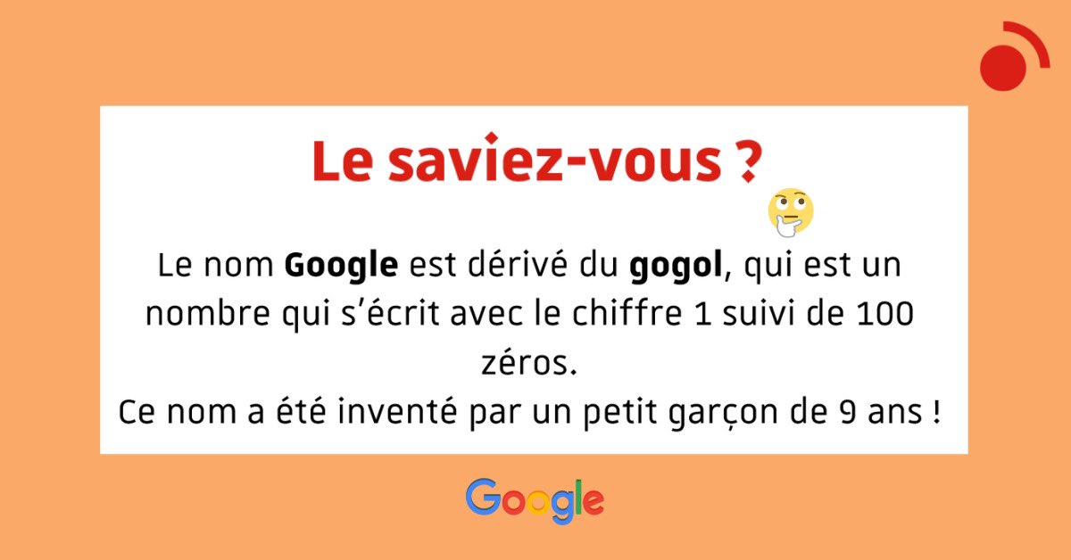 mastercaweb's tweet photo. LE SAVIEZ-VOUS ? 🤔

Vous êtes-vous déjà demandé d'où provient le nom #Google ? Voici la réponse ! 👇 https://t.co/OdlZY3dFCL