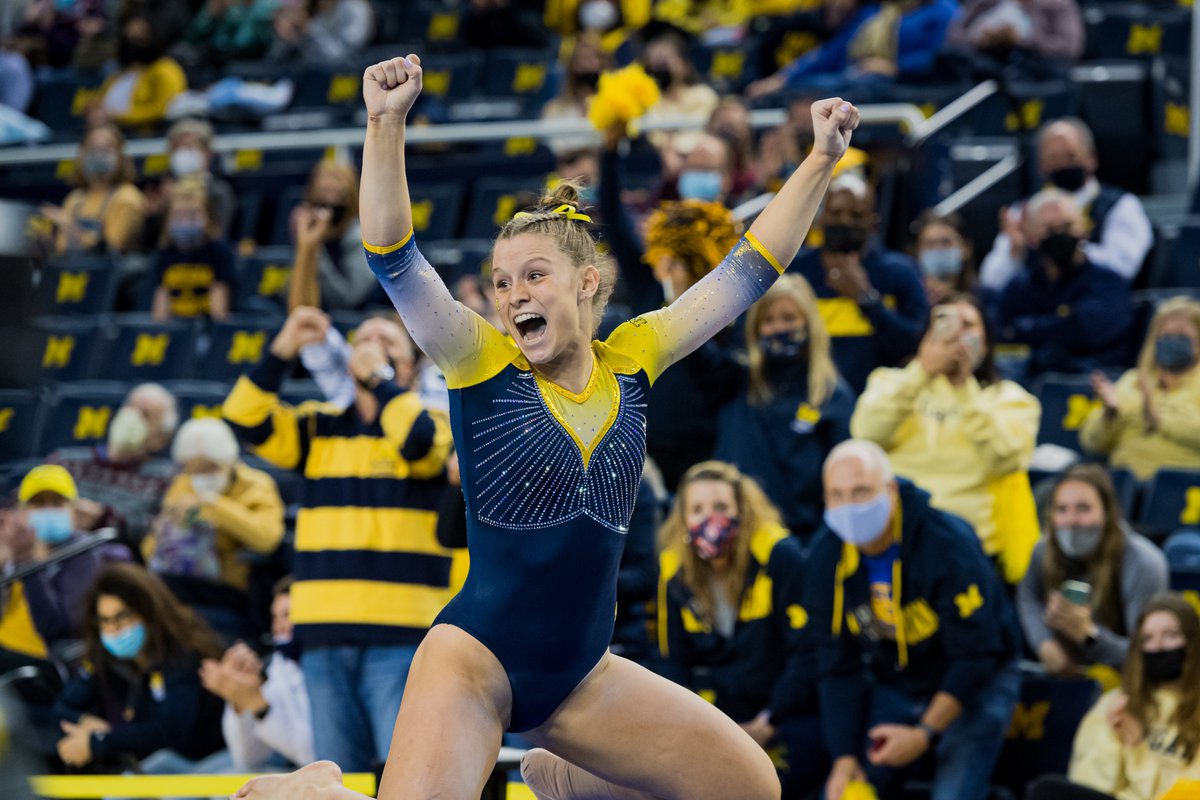 We 💛 a Jacey Vore post-routine reaction!

#GoBlue 〽️
