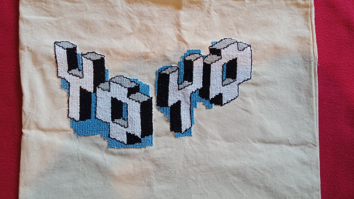 WriterDevilish's tweet photo. Yo Yo Bag 
@mikasounds @MikaFanClub @AnnaPol123 @indeed #fan #art #fanart #friday #crossstich #yoyo https://t.co/332fb7LIEm