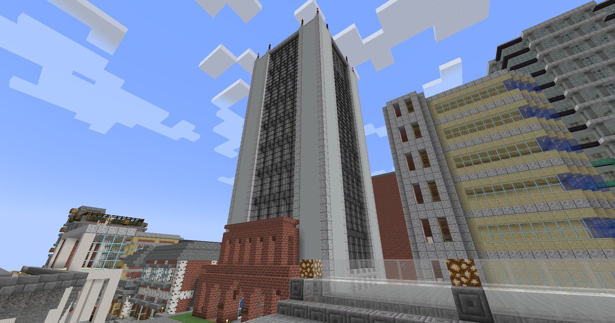 IDL_minecraft's tweet image. 『犬島銀行本店』。犬島の企業のだいたい9割はこの銀行をメインバンクにしています。『スピーディーかつ大胆な融資』という売り文句でシェアを急拡大させましたが、それ故に多数の不良債権も抱えているため金融庁からお𠮟りを受けています。
#Minecraft #マインクラフト