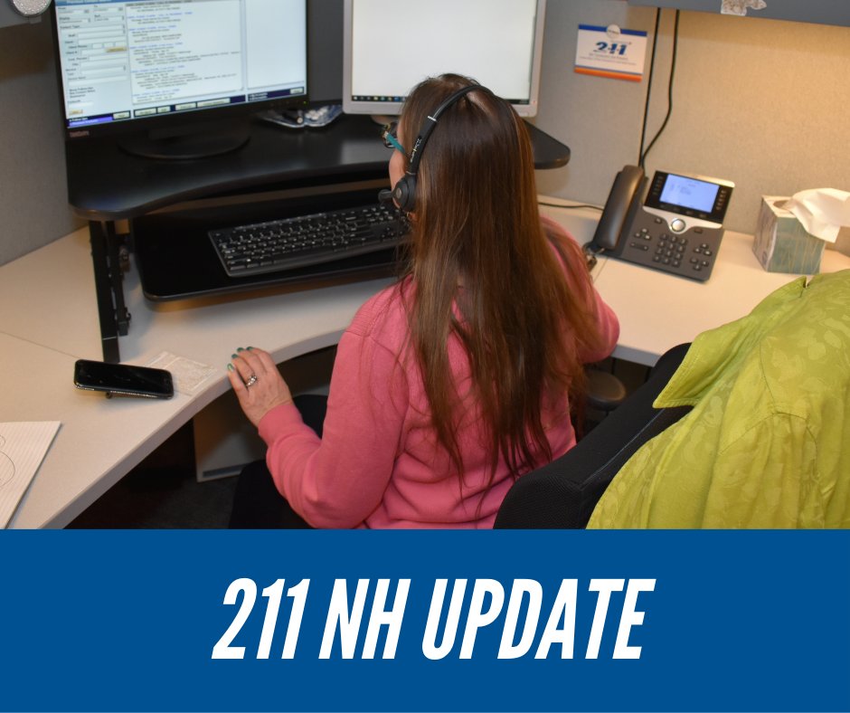 211 NH's phones are back up and running! We apologize for the inconvenience and thank you all for your patience.