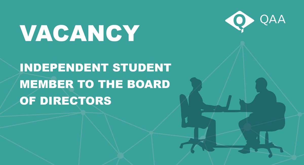 QAAtweets's tweet photo. Committed to quality and interested in shaping the strategic vision of QAA?

We're recruiting an independent student board member. This position is open to:

👉 Current students (undergraduate &amp; postgraduate)
👉 Elected student officers

Closes 18 Aug

https://t.co/WNT3tlVxuS https://t.co/kqM4FQ7fC7