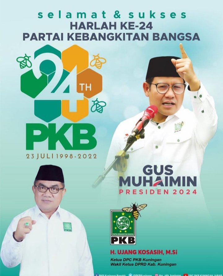 gardabangsa77's tweet photo. SELAMAT DAN SUKSES HARLAH KE - 24 PARTAI KEBANGKITAN BANGSA ( PKB)
“Tetap kompak, solid, dan selalu mengedepankan kemajuan partai PKB dibandingkan kepentingan pribadi atau kelompok,“ https://t.co/qAYTOsSmeW