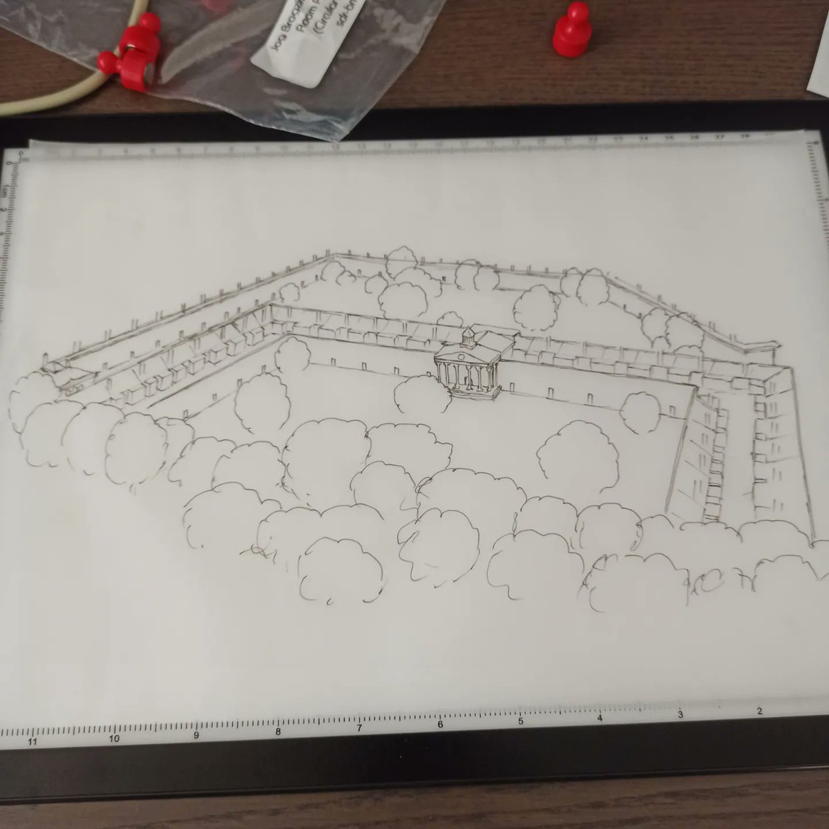 jogbrogzin's tweet photo. Some very sketchy sketches of some buildings on the Old Kent Road (a library, a church and some residential gardens). Looking forward to inking them fully with a little more care.
#oldkentroad
#historicbuildings
#oldbuildings #buildingsketch #buildingdrawing #rpgmaps #rpg #dnd https://t.co/39PRnMXrjd
