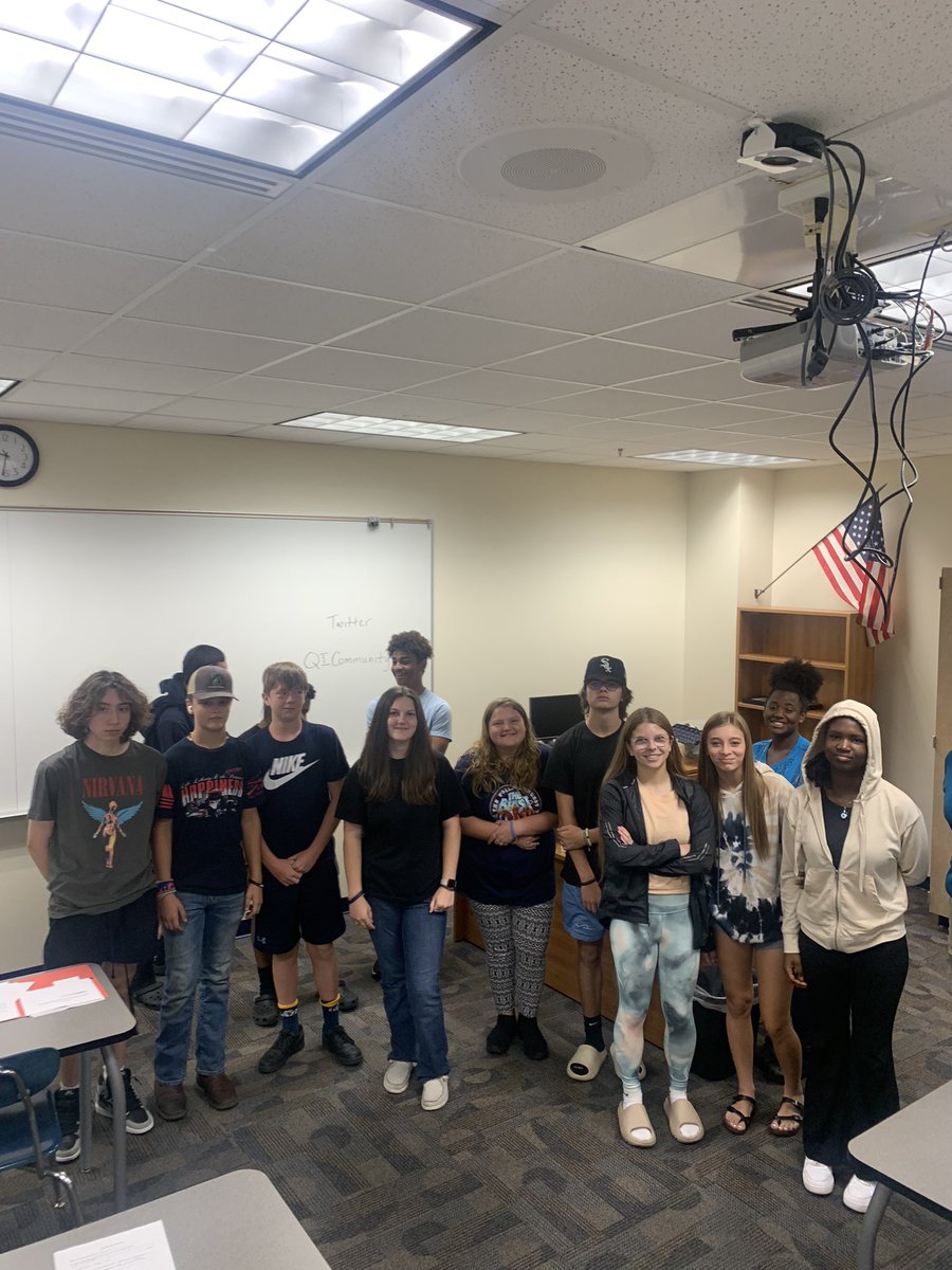 DCHSQuest's tweet photo. We love our freshmen!  Welcome to Q&amp;I.  Remember OWN your successes and OWN your behaviors. https://t.co/L3hoVn9T8w
