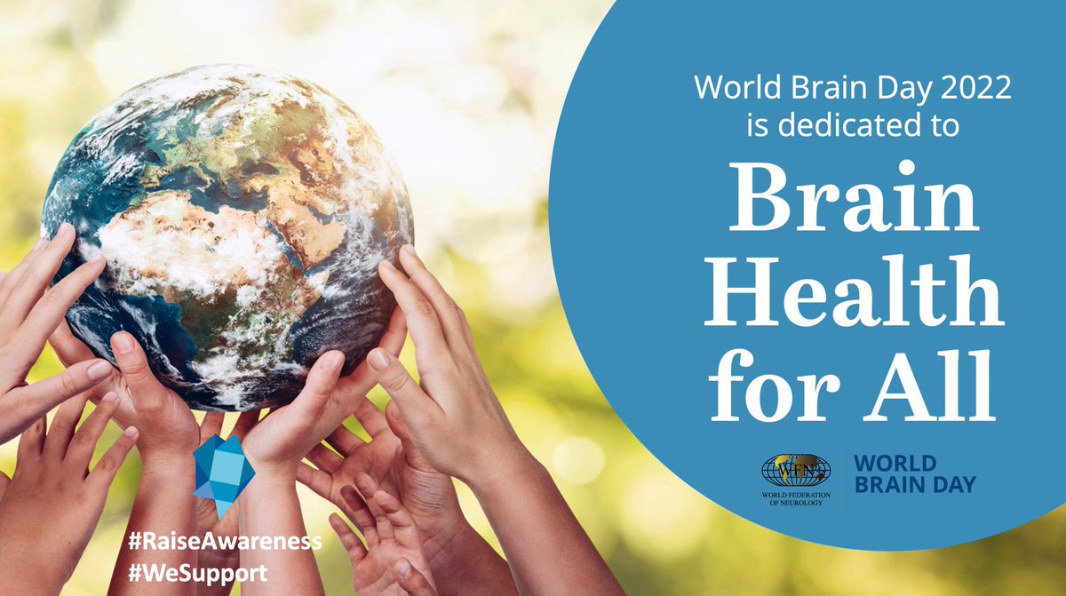 En el día mundial del 🧠 Un cerebro saludable es un yo saludable. #WorldBrainDay2022 #WBD #BrainHealthForAll #Neurology #MedEd