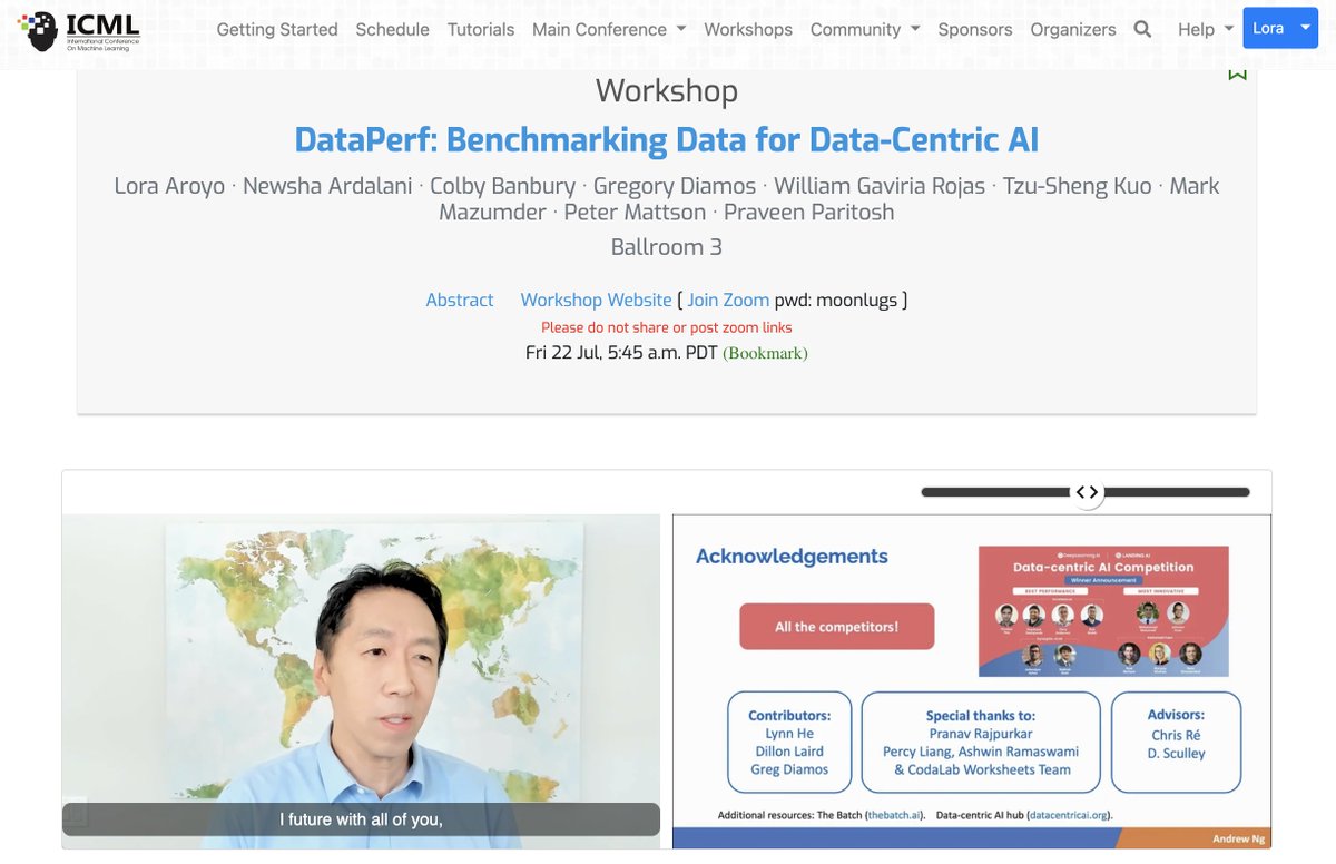 laroyo's tweet image. Joint effort across multiple research organizations to build the #DataCentricAI --&amp;gt; @AndrewYNg  presenting an #InvitedTalk @icmlconf #DataPerf #workshop sites.google.com/corp/view/data… @DataCentricAI