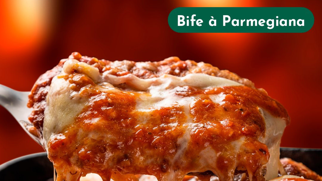 Se tem uma receita que combina com um almoço bem delicioso no final de semana é bife à parmegiana 🤩. Lá no site vamos te mostrar o passo a passo para fazer um prato perfeito! Acesse para conferir: bit.ly/3cq3A5j
