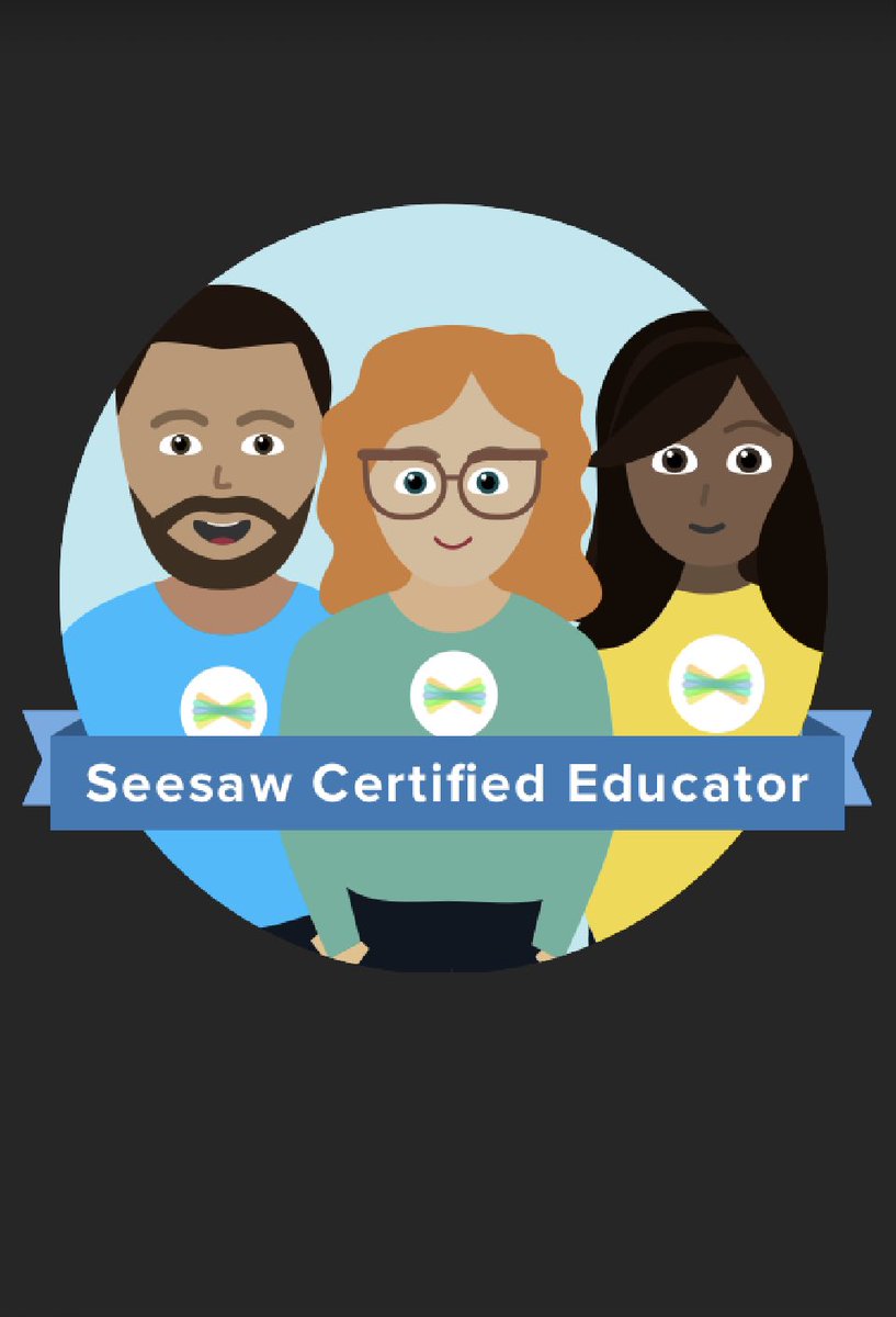 Just received notification that I have been elevated to Seesaw Certified Educator!
