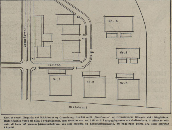 IcePlanning's tweet photo. Hugmyndir um athafnasvæði í Sogamýri/Skeifunni eru frá 1958. Árið 1964 var uppdráttur þáv. skipulagsstj., Aðalsteins Richter, staðfestur. Fyrst byggt f. Iðngarða e. frumdrögum Sigvalda Thordarsonar en þróaðist í verslunarsvæði uppúr 1970 er bygging nýs miðbæjar í Kringlu tafðist. https://t.co/CWmEp6LGni