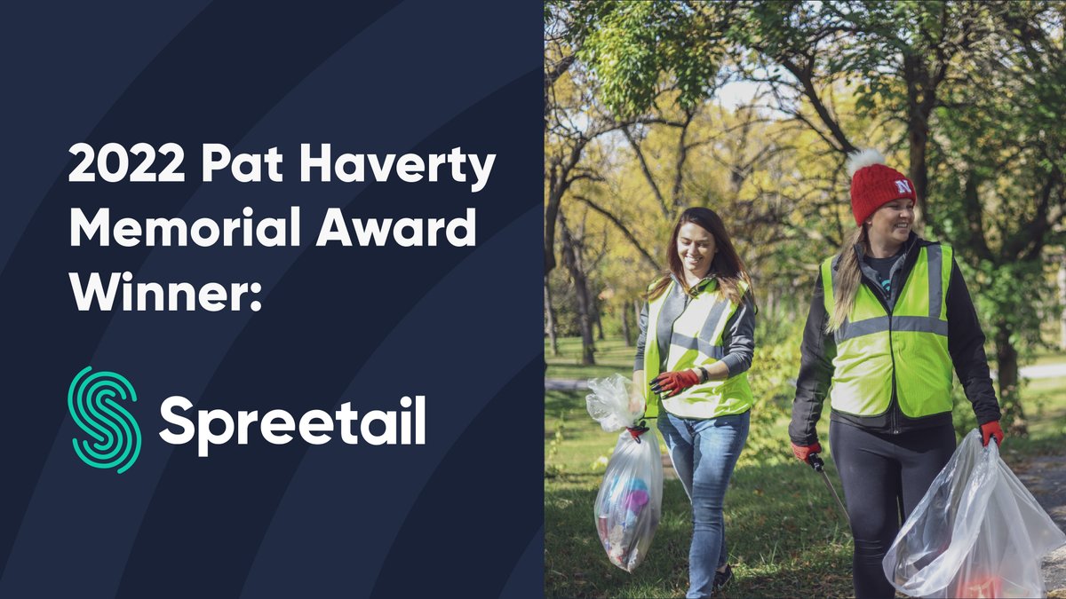 We’re honored our community impact is being recognized with the 2022 Pat Haverty Memorial Award. 🏆❤️ 

“Spreetail touched the lives of over 4,000 local residents by purchasing &amp; delivering 1,000 mattresses and 3,000 backpacks to Lincoln families &amp; students.”-Luke Peltz, VP, LPED