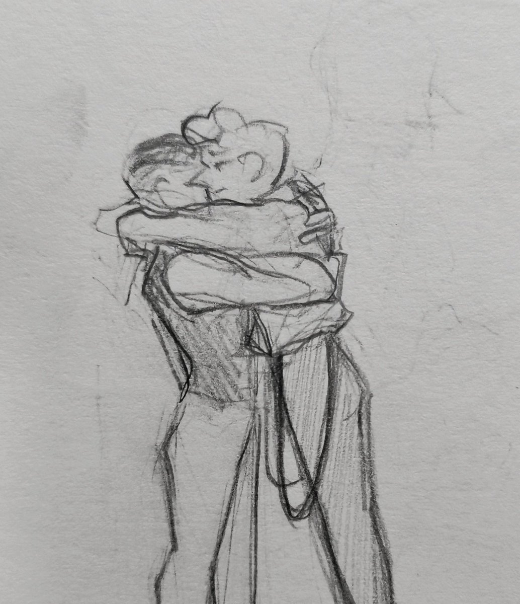 _marishell_art's tweet photo. newt with some weird faces on the background and #gramander hugs https://t.co/dqcZy96aXQ