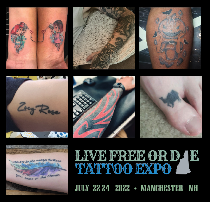 We love ink! Not just when it comes to screen printing... We will be at the Live Free or Die Tattoo Expo in Manchester all weekend hanging out with some great tattoo artists and vendors. We will have a wide selection of our New Hampshire apparel as well!

loom.ly/_YpLz5s