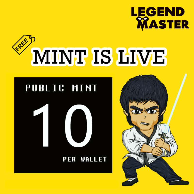 LegendMasterNFT's tweet photo. Come On Guys! Free Public Mint is on now!!!!

#FreeMint #publicmint #NFTCommunity https://t.co/a9PKj7iOn0