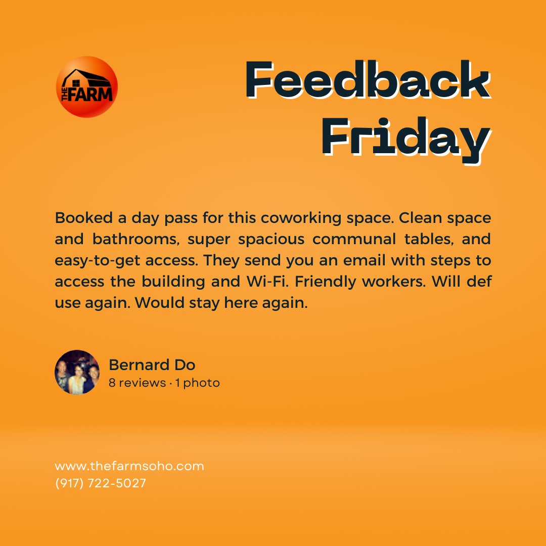 We love when people take the time to share their experience with us. Thank you for being such a loyal customer. 🧡

#5starreview #satisfiedclient #gratefulforlife #positivefeedback #bestnycspace #amazingview #coworkingspaces #coworkingoffice #coworkingcommunity