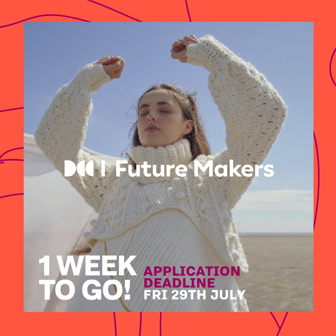 *Deadline alert - 1 week to go!* Friday 29th July is the final day to apply to Future Makers 2022. Future Makers offers a range of awards and supports to students and emerging makers. 

futuremakers.ie