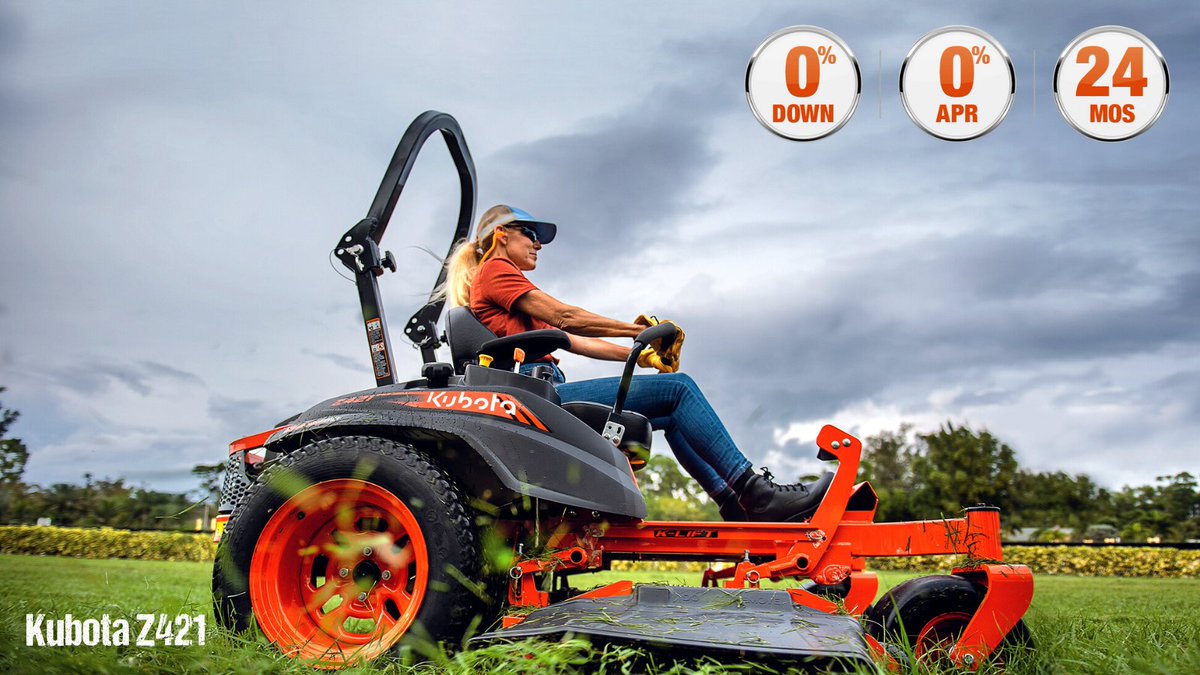 FloridaCoastEq's tweet photo. Get the range you need to cover even the largest stretches on your property and get the results you’re looking for in no time at all with the #Kubota #Z421!
Find yours today: https://t.co/6r9HIyva1h
#KubotaCountry #ZeroTurn #GetTheCut #FreshCut #LikeThePros https://t.co/n2bp7efqFa